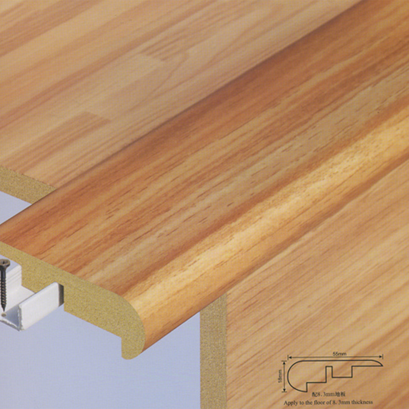 Matibay na Wood Grain Overlap Stair Landing Edge Guard