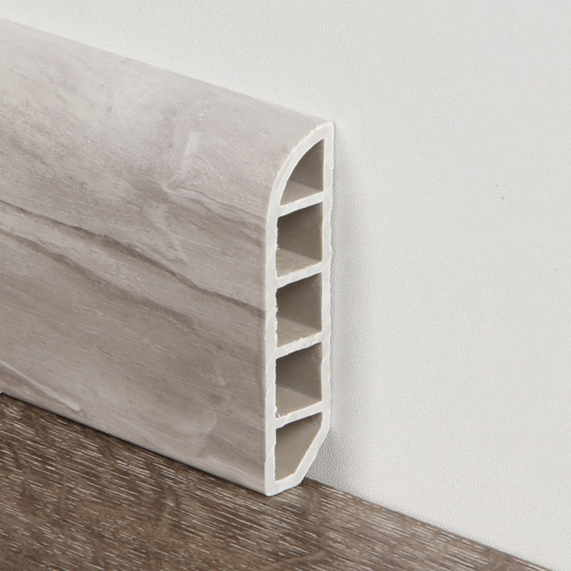Hollow Core SPC Skirting na may Cable Management Channel Hollow Core SPC Skirting na may Cable Management Channel