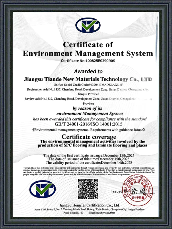 Sertipiko ng Environment Management System